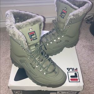 Fila Army Green Sneaker/ Boot